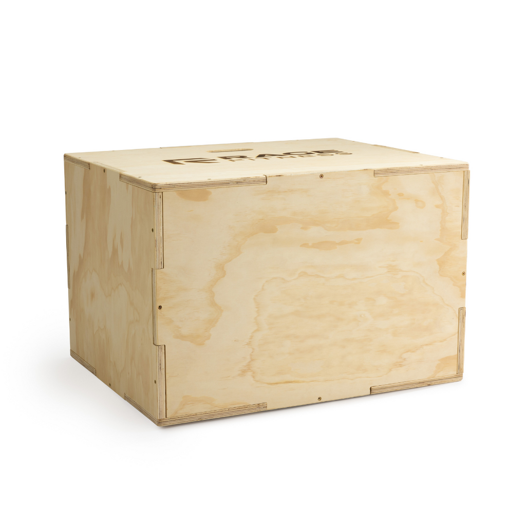 3-in-1 Wood Plyo Cube – Adjustable 20/24/30" Plyometric Box for Jumps, Step-Ups, and Strength Training – Heavy-Duty Poplar & Eucalyptus Construction – Flat Pack with Easy Assembly